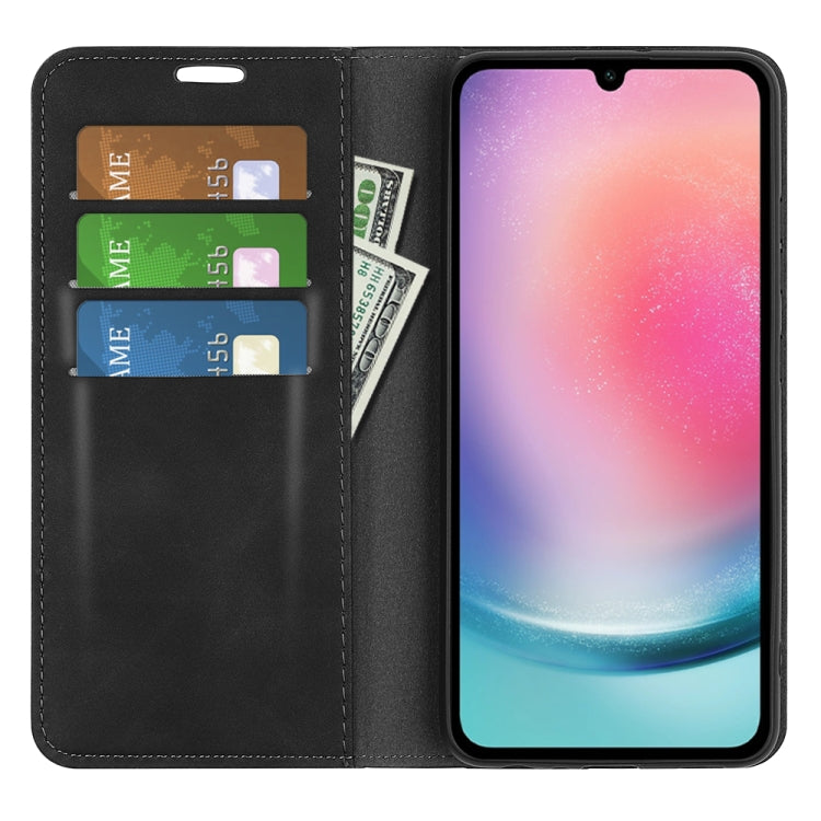 For Samsung Galaxy A16 Retro-skin Magnetic Suction Leather Phone Case