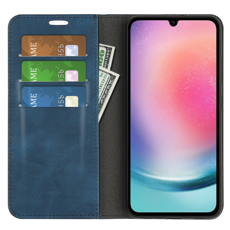 For Samsung Galaxy A16 Retro-skin Magnetic Suction Leather Phone Case