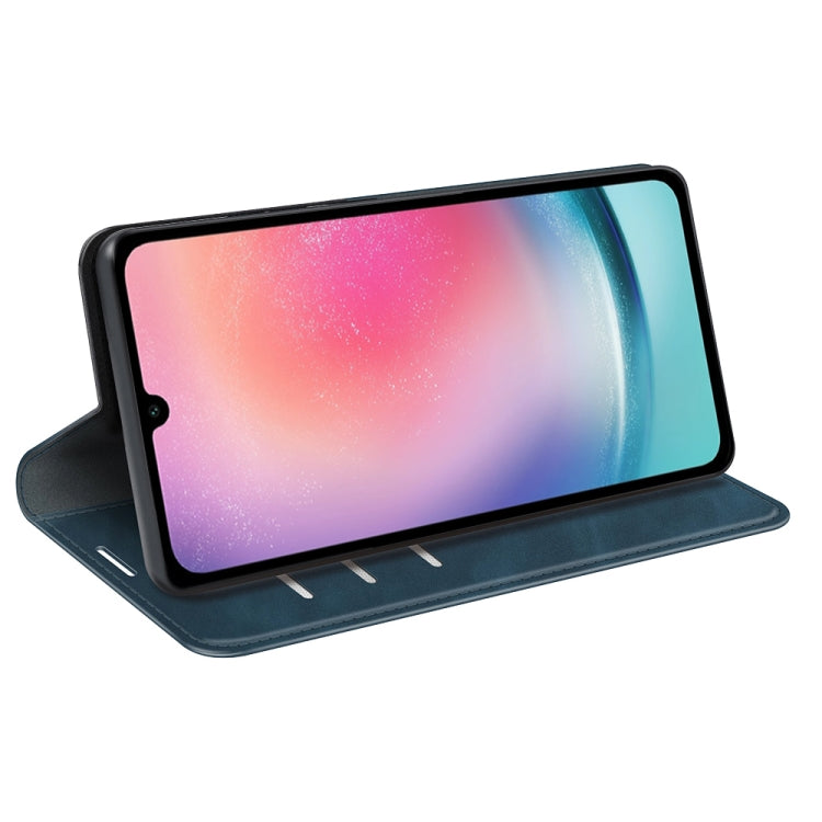 For Samsung Galaxy A16 Retro-skin Magnetic Suction Leather Phone Case