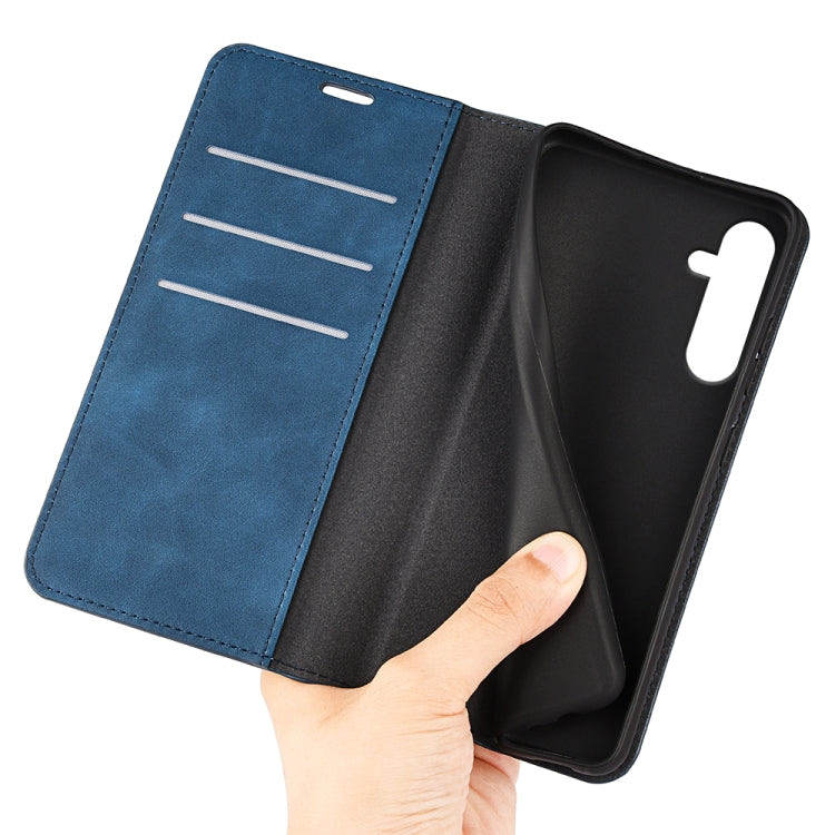 For Samsung Galaxy A16 Retro-skin Magnetic Suction Leather Phone Case