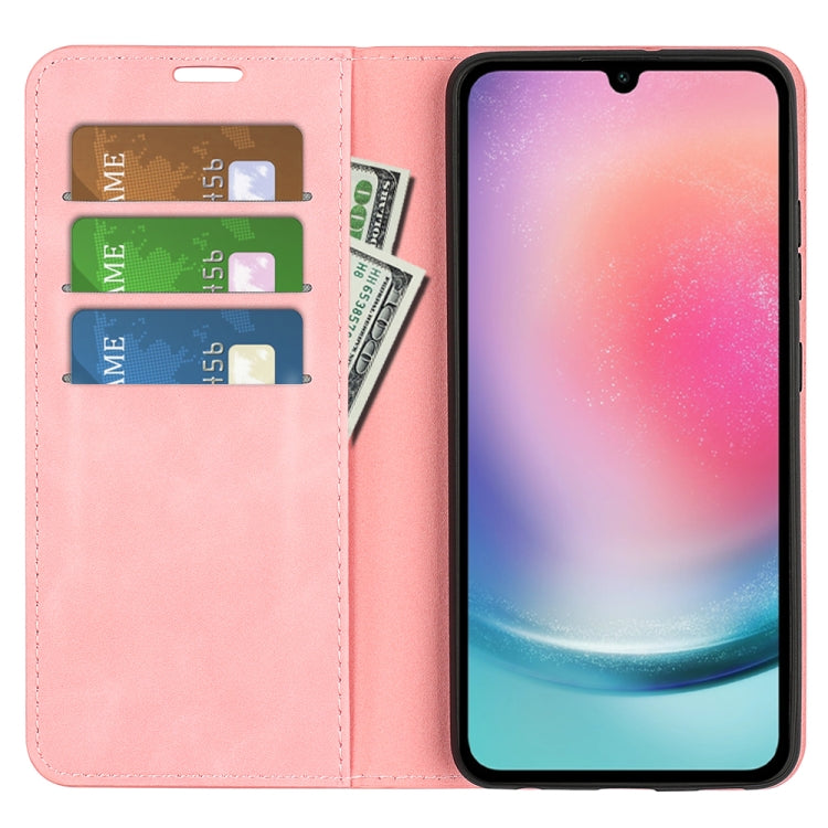 For Samsung Galaxy A16 Retro-skin Magnetic Suction Leather Phone Case