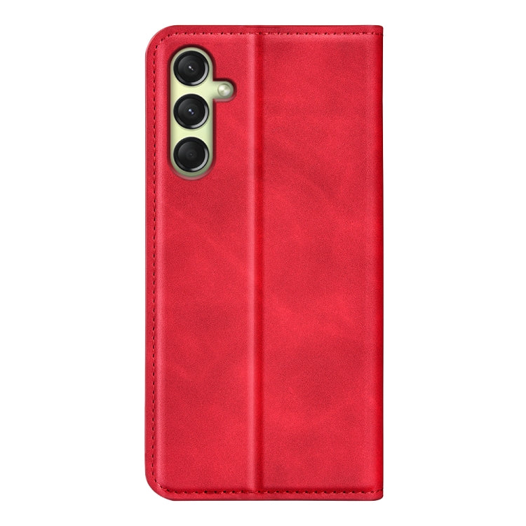 For Samsung Galaxy A16 Retro-skin Magnetic Suction Leather Phone Case