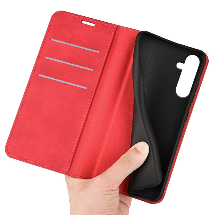 For Samsung Galaxy A16 Retro-skin Magnetic Suction Leather Phone Case
