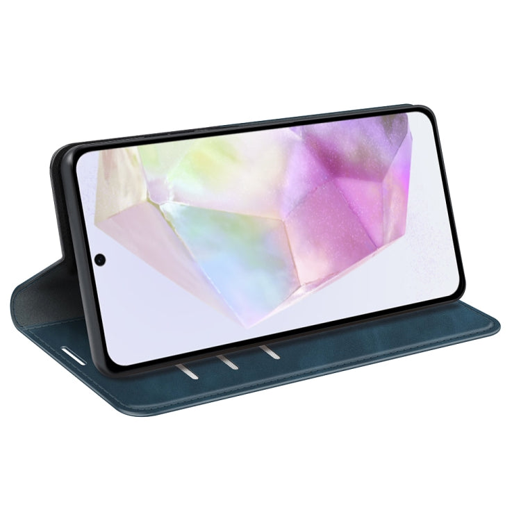 For Samsung Galaxy A36 Retro-skin Magnetic Suction Leather Phone Case