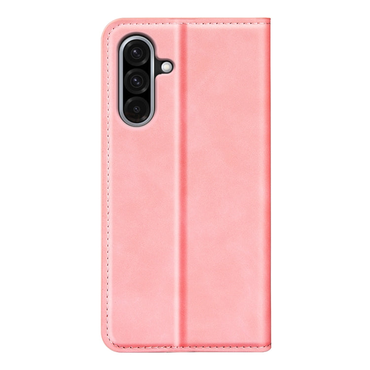 For Samsung Galaxy A36 Retro-skin Magnetic Suction Leather Phone Case