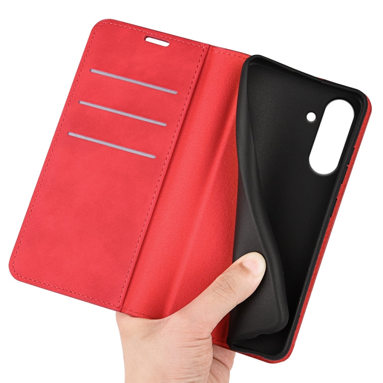 For Samsung Galaxy A36 Retro-skin Magnetic Suction Leather Phone Case