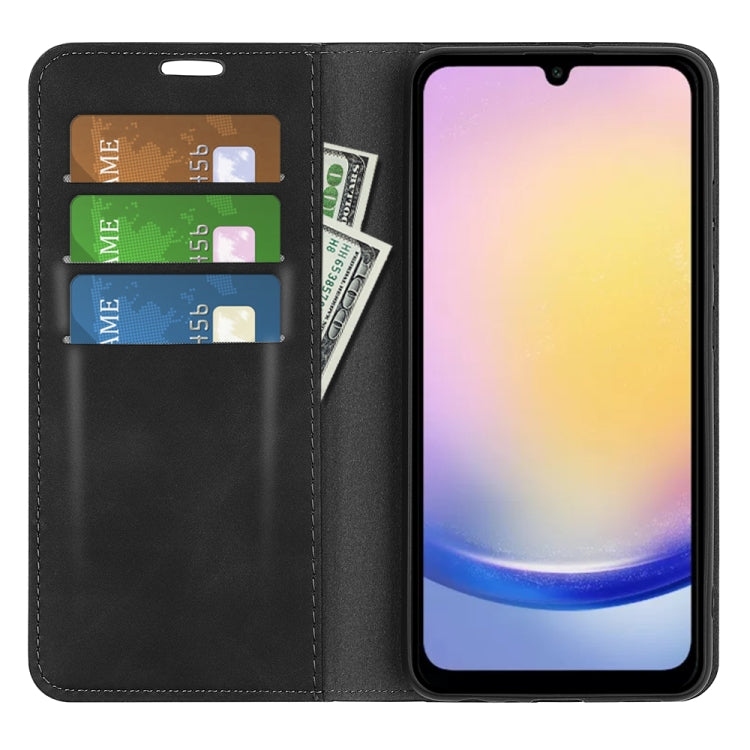 For Samsung Galaxy A26 Retro-skin Magnetic Suction Leather Phone Case