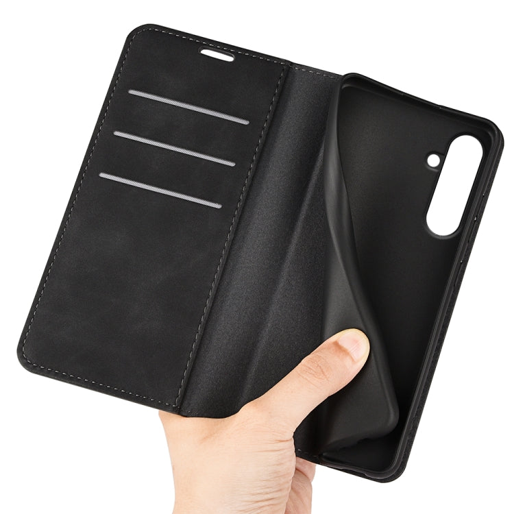 For Samsung Galaxy A26 Retro-skin Magnetic Suction Leather Phone Case