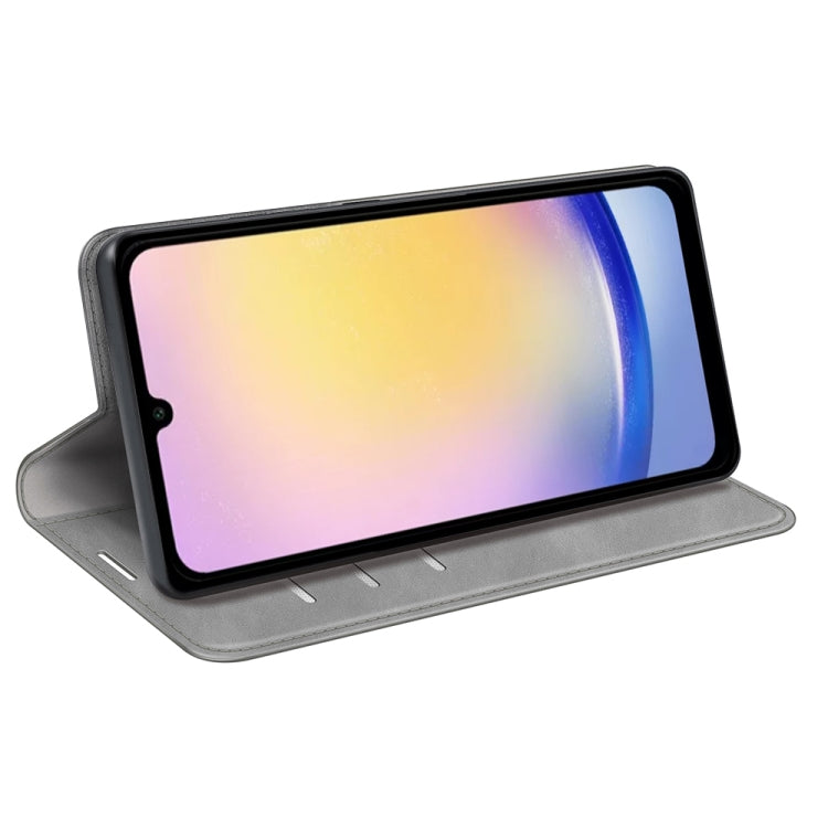 For Samsung Galaxy A26 Retro-skin Magnetic Suction Leather Phone Case