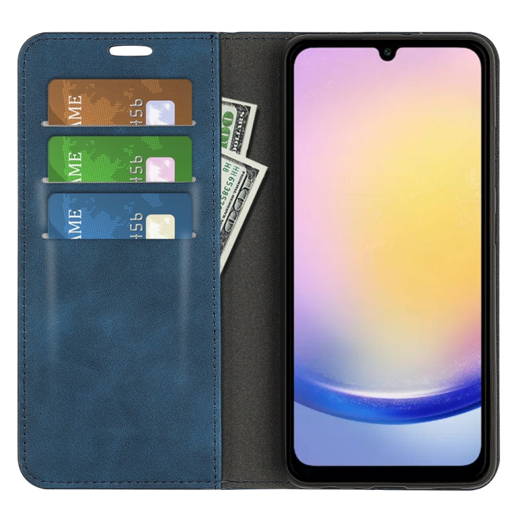 For Samsung Galaxy A26 Retro-skin Magnetic Suction Leather Phone Case