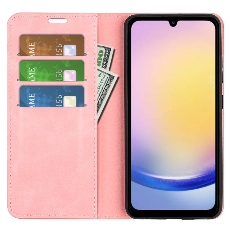 For Samsung Galaxy A26 Retro-skin Magnetic Suction Leather Phone Case