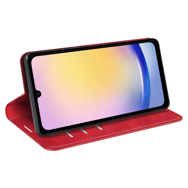 For Samsung Galaxy A26 Retro-skin Magnetic Suction Leather Phone Case