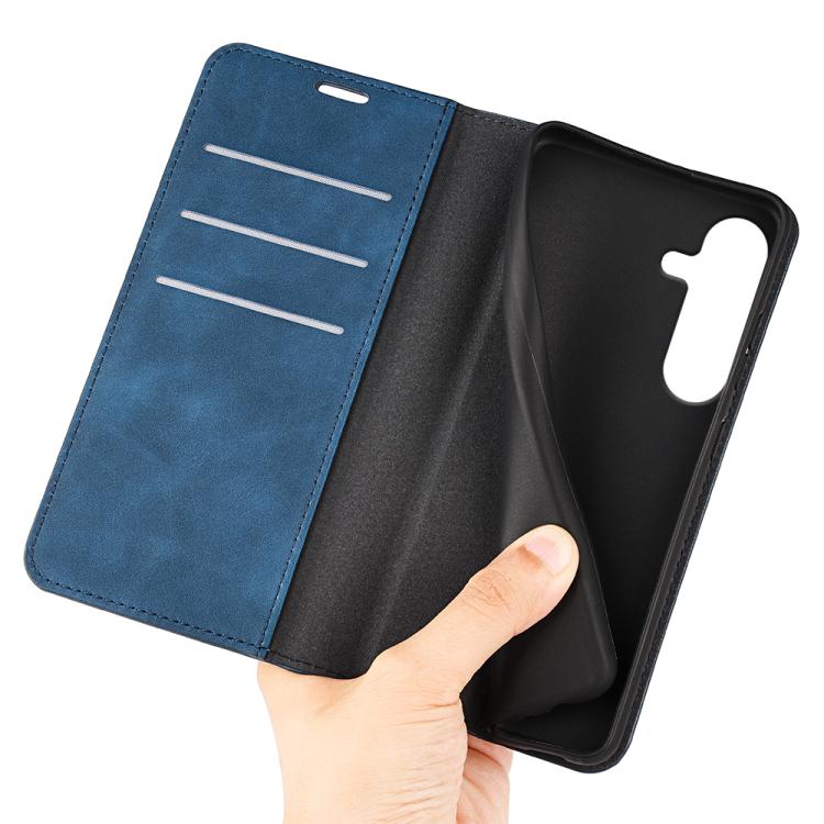 For Samsung Galaxy S25+ 5G Retro-skin Magnetic Suction Leather Phone Case