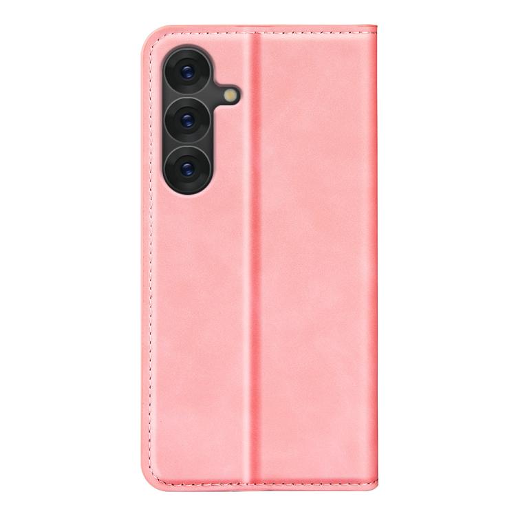 For Samsung Galaxy S25+ 5G Retro-skin Magnetic Suction Leather Phone Case