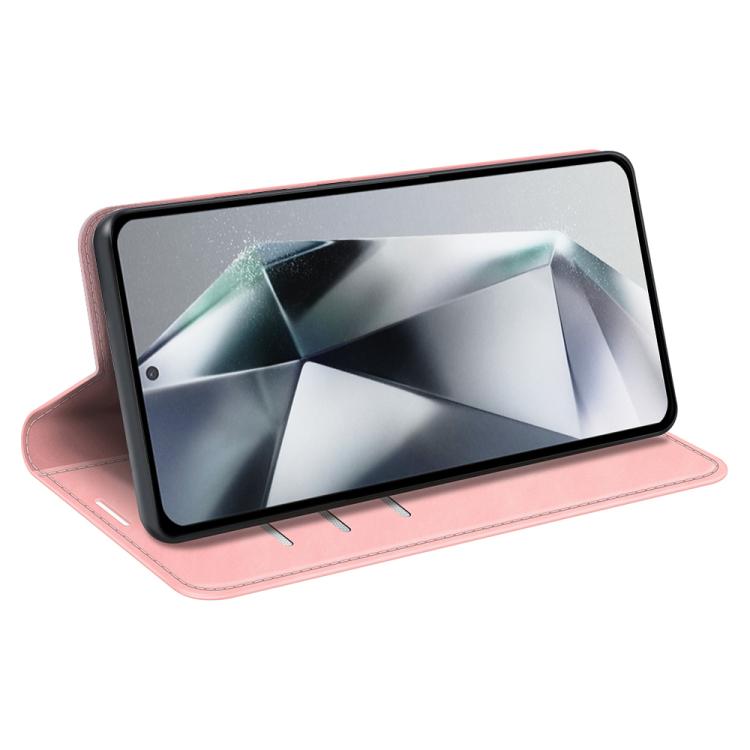 For Samsung Galaxy S25 Ultra 5G Retro-skin Magnetic Suction Leather Phone Case