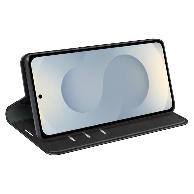 For Samsung Galaxy S25 Edge 5G Retro-skin Magnetic Suction Leather Phone Case