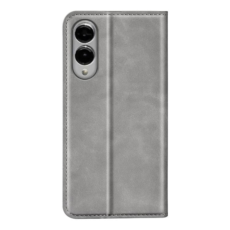 For Samsung Galaxy S25 Edge 5G Retro-skin Magnetic Suction Leather Phone Case