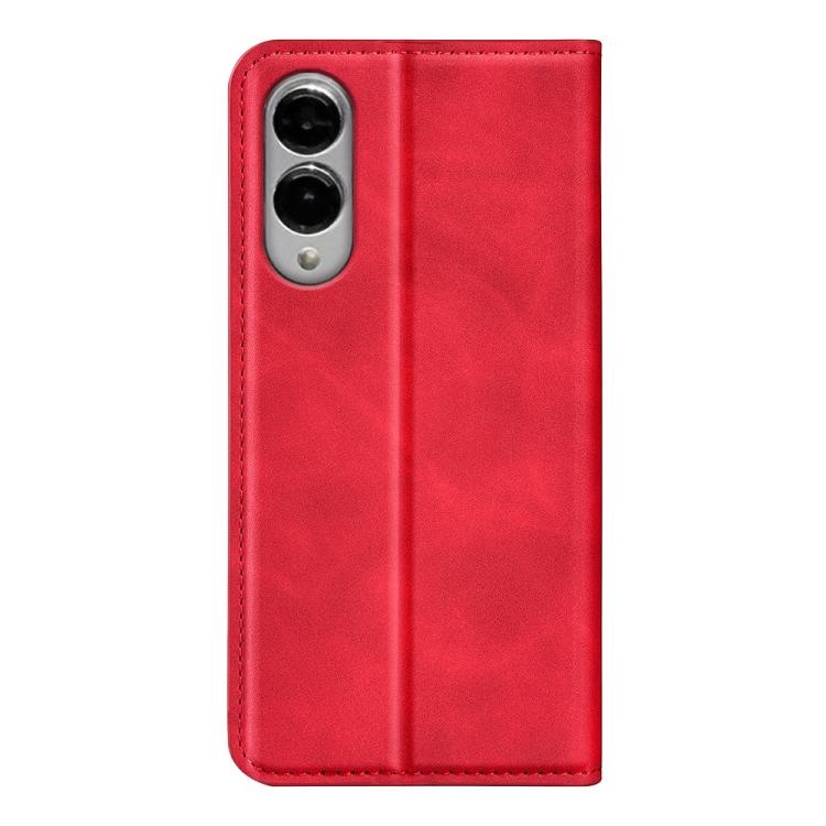 For Samsung Galaxy S25 Edge 5G Retro-skin Magnetic Suction Leather Phone Case