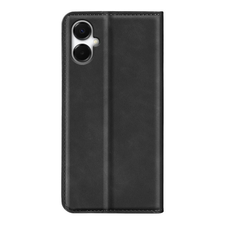For Samsung Galaxy A06 5G Retro-skin Magnetic Suction Leather Phone Case