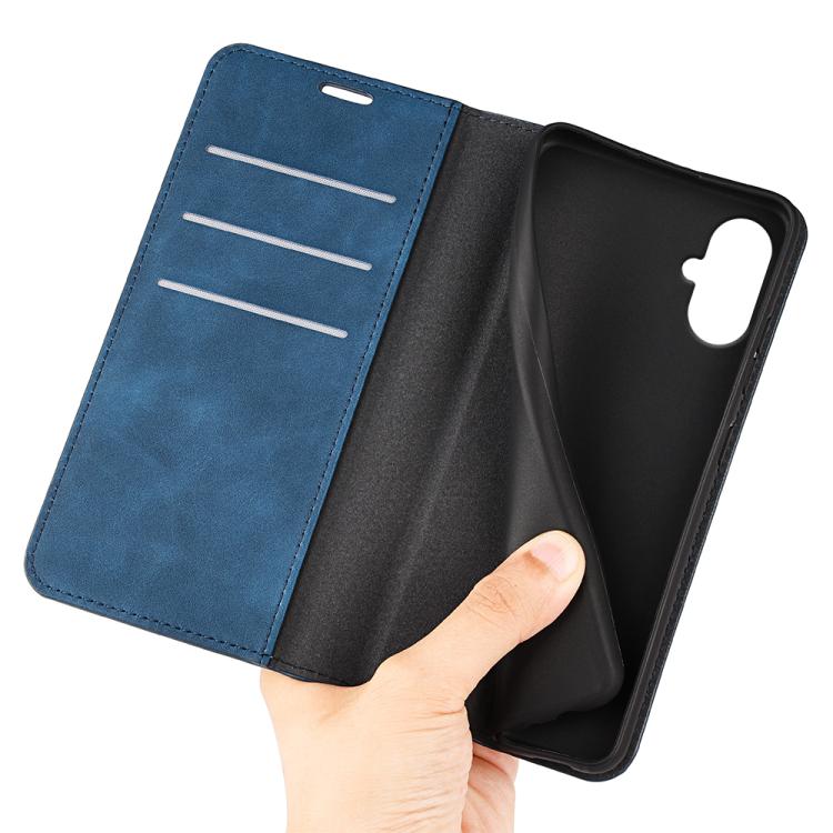 For Samsung Galaxy A06 5G Retro-skin Magnetic Suction Leather Phone Case