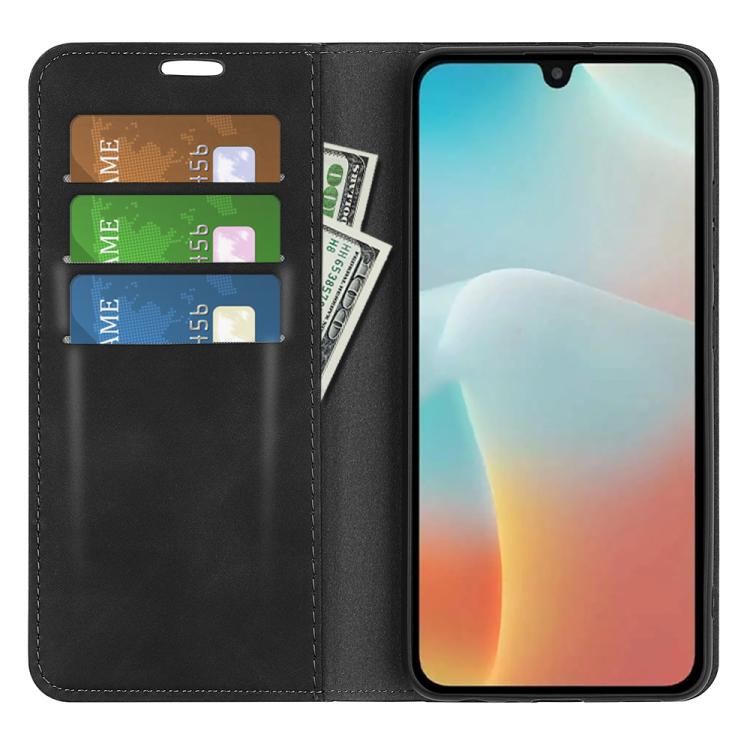 For Samsung Galaxy M16 / F16 Retro-skin Magnetic Suction Leather Phone Case