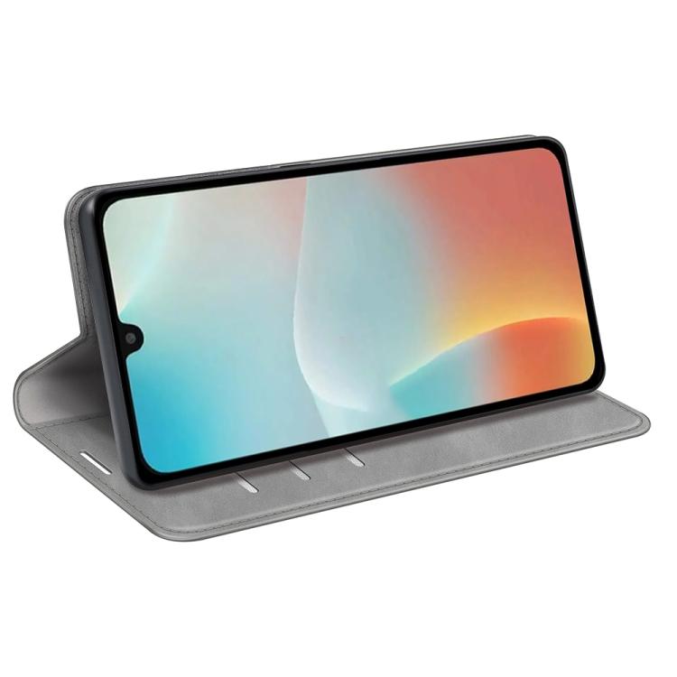 For Samsung Galaxy M16 / F16 Retro-skin Magnetic Suction Leather Phone Case