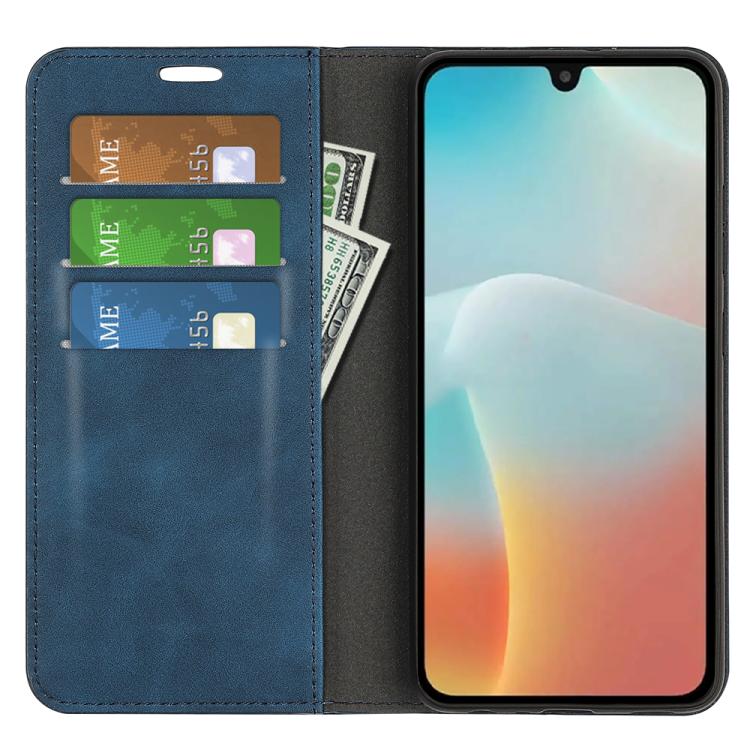 For Samsung Galaxy M16 / F16 Retro-skin Magnetic Suction Leather Phone Case