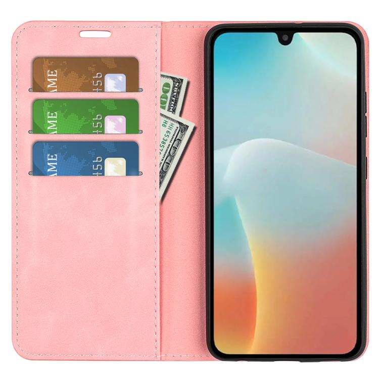 For Samsung Galaxy M16 / F16 Retro-skin Magnetic Suction Leather Phone Case