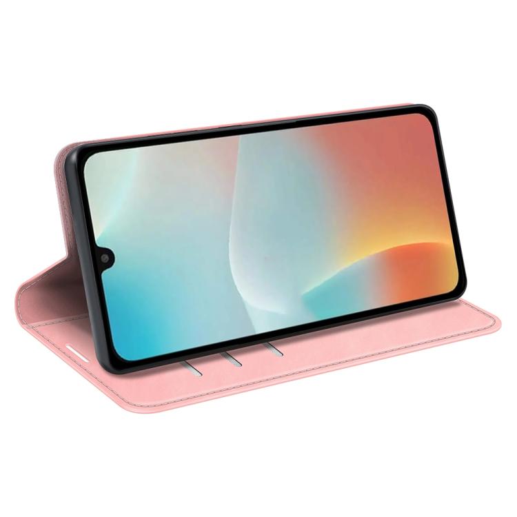 For Samsung Galaxy M16 / F16 Retro-skin Magnetic Suction Leather Phone Case