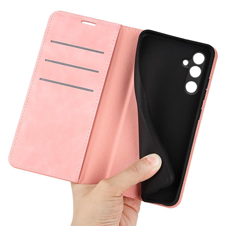 For Samsung Galaxy M16 / F16 Retro-skin Magnetic Suction Leather Phone Case