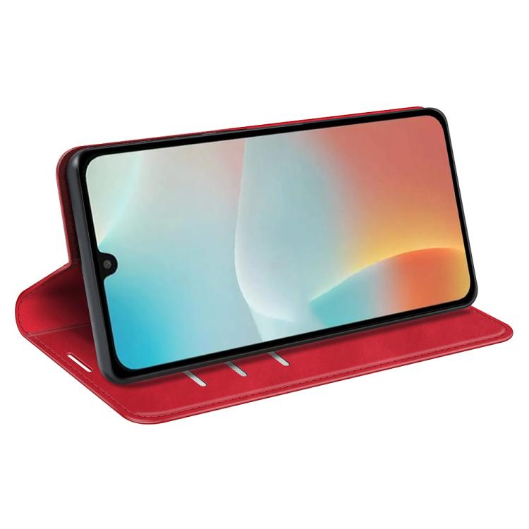 For Samsung Galaxy M16 / F16 Retro-skin Magnetic Suction Leather Phone Case