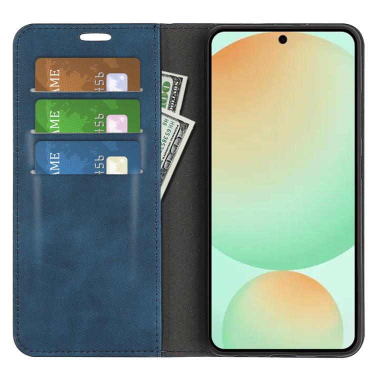 For Samsung Galaxy S25 FE 5G Retro-skin Magnetic Suction Leather Phone Case