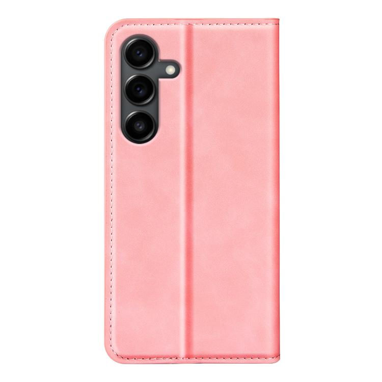 For Samsung Galaxy S25 FE 5G Retro-skin Magnetic Suction Leather Phone Case