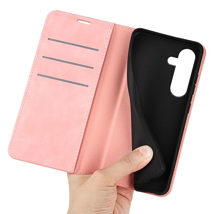 For Samsung Galaxy S25 FE 5G Retro-skin Magnetic Suction Leather Phone Case