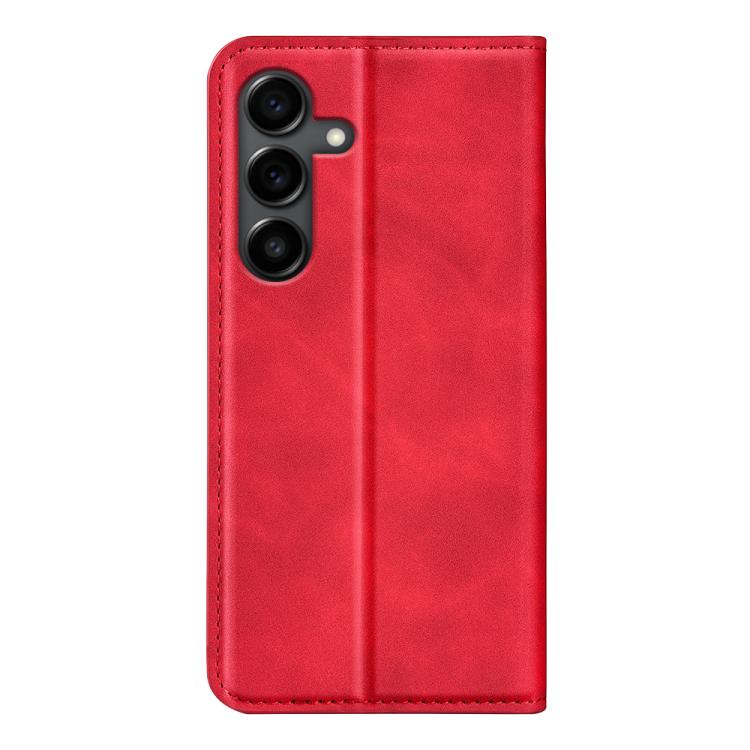 For Samsung Galaxy S25 FE 5G Retro-skin Magnetic Suction Leather Phone Case