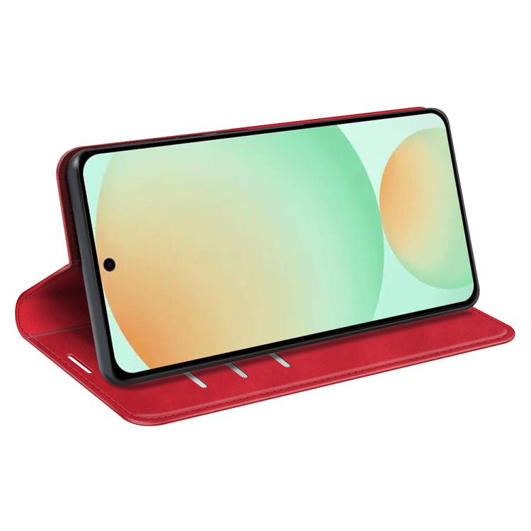 For Samsung Galaxy S25 FE 5G Retro-skin Magnetic Suction Leather Phone Case