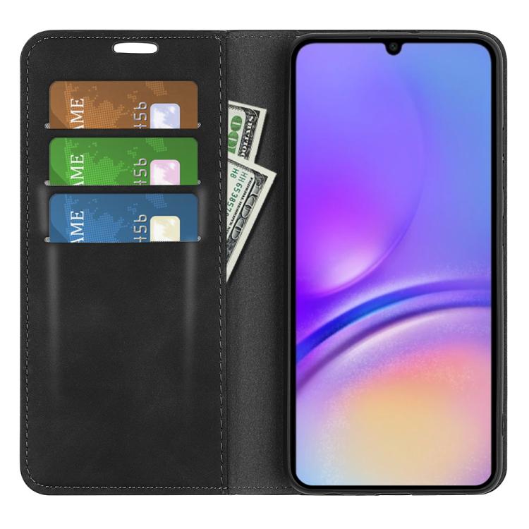 For Samsung Galaxy A07 4G Retro-skin Magnetic Suction Leather Phone Case