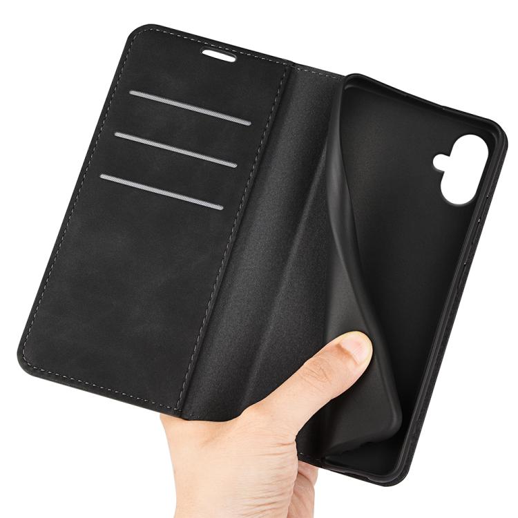 For Samsung Galaxy A07 4G Retro-skin Magnetic Suction Leather Phone Case