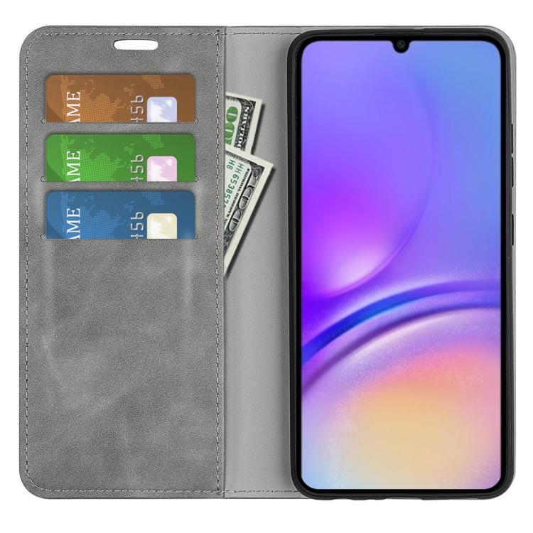 For Samsung Galaxy A07 4G Retro-skin Magnetic Suction Leather Phone Case