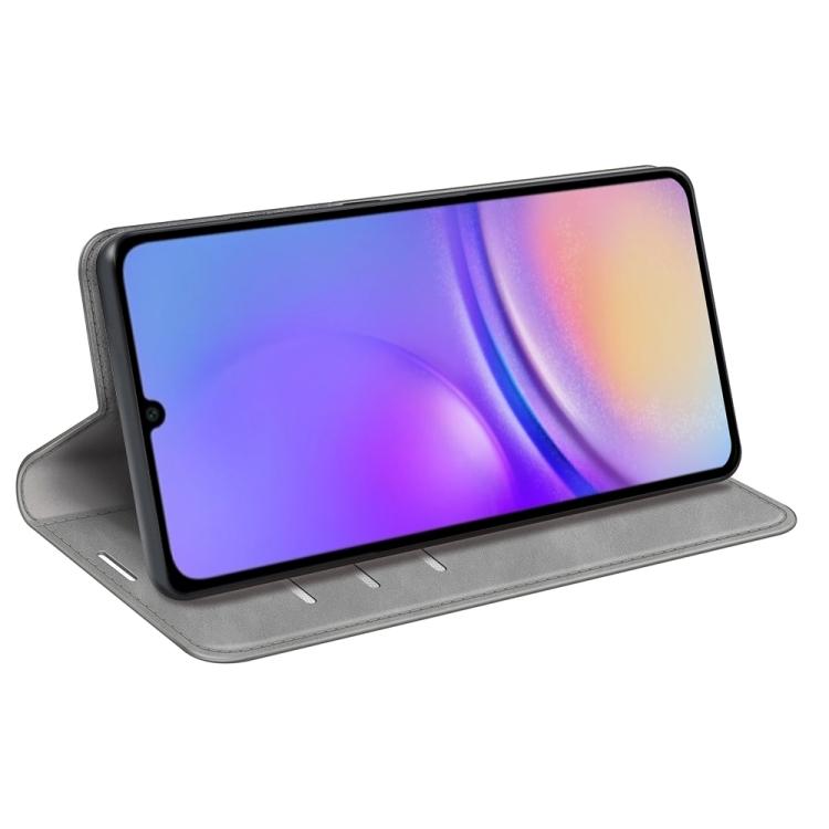 For Samsung Galaxy A07 4G Retro-skin Magnetic Suction Leather Phone Case