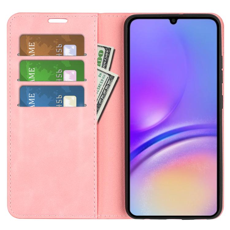 For Samsung Galaxy A07 4G Retro-skin Magnetic Suction Leather Phone Case