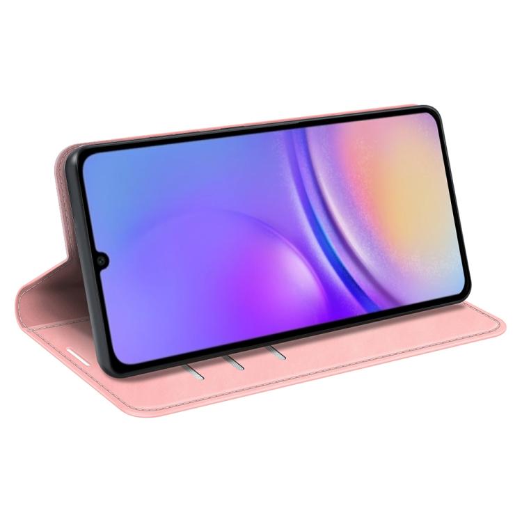 For Samsung Galaxy A07 4G Retro-skin Magnetic Suction Leather Phone Case
