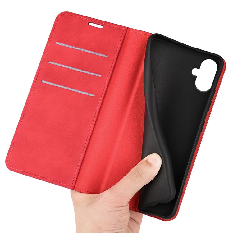 For Samsung Galaxy A07 4G Retro-skin Magnetic Suction Leather Phone Case