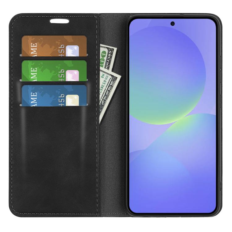 For Samsung Galaxy A37 5G Retro-skin Magnetic Suction Leather Phone Case