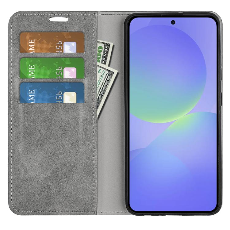 For Samsung Galaxy A37 5G Retro-skin Magnetic Suction Leather Phone Case