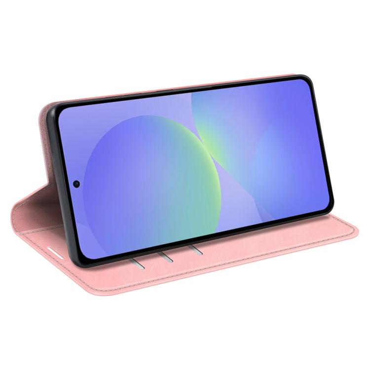 For Samsung Galaxy A37 5G Retro-skin Magnetic Suction Leather Phone Case