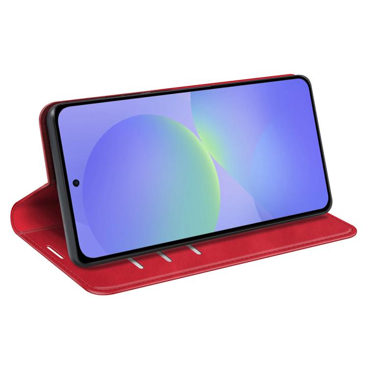 For Samsung Galaxy A37 5G Retro-skin Magnetic Suction Leather Phone Case