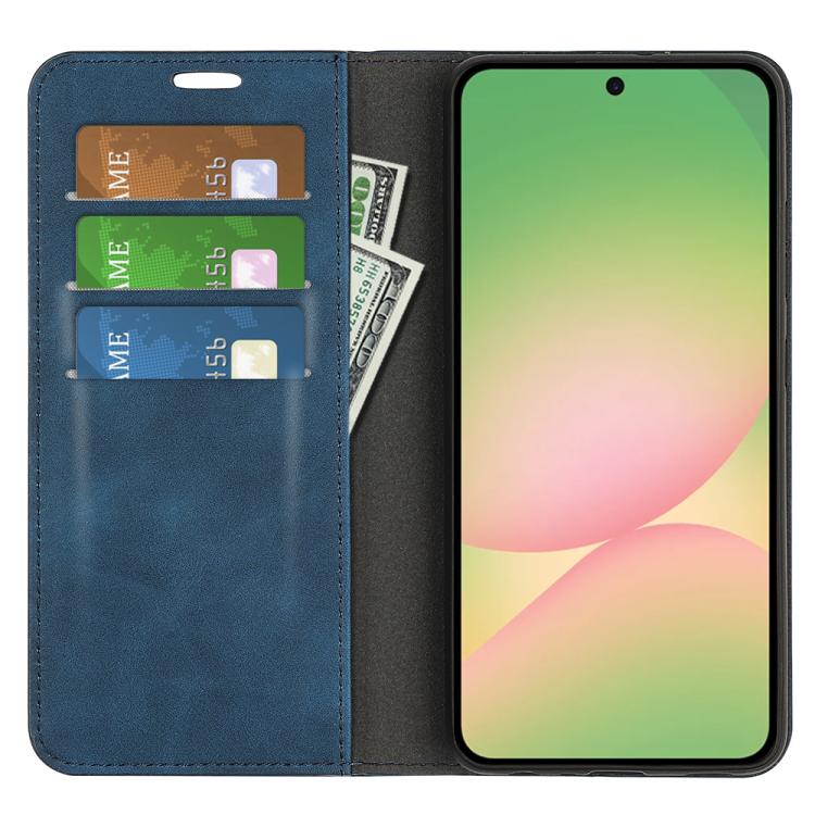 For Samsung Galaxy A57 5G Retro-skin Magnetic Suction Leather Phone Case