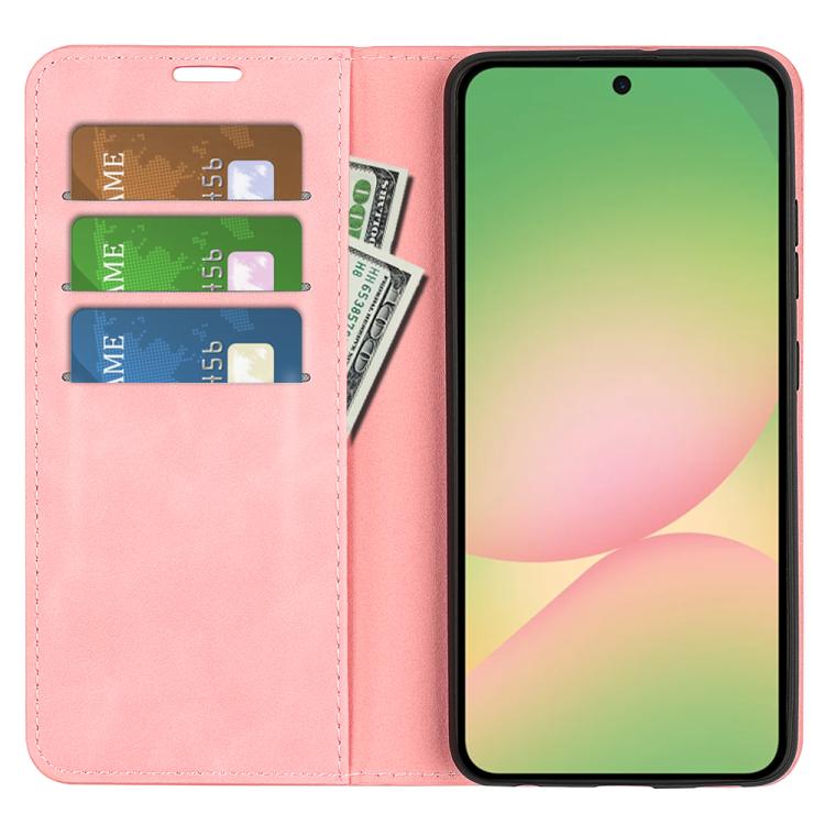 For Samsung Galaxy A57 5G Retro-skin Magnetic Suction Leather Phone Case