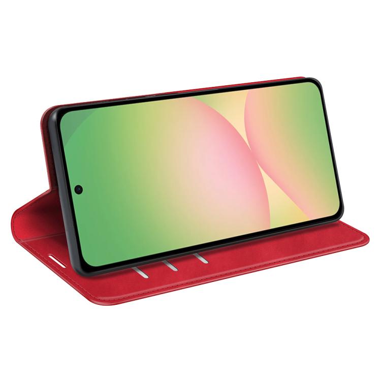For Samsung Galaxy A57 5G Retro-skin Magnetic Suction Leather Phone Case